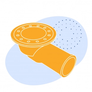 Трап чугунный ТК100м Ду 100 мм СЧ10 ГОСТ 1811-2019