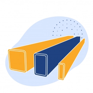 Труба профильная нержавеющая прямоугольная 25х20х1.5 мм AISI 430