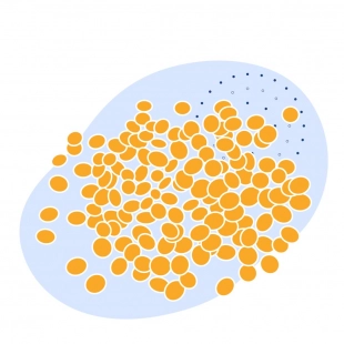 Полистирол гранулы серовато-зеленые ПСС