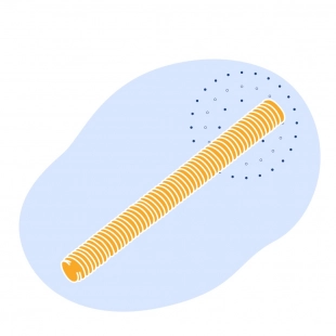 Шпилька резьбовая М2.5 20Х1М1Ф1ТР ГОСТ 22035-76