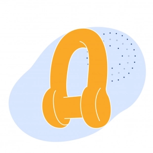 Скоба концевая с коническим штифтом ГОСТ 228-79 124 мм