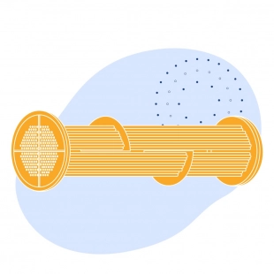 Трубная система подогревателя пароводяного 792 шт 3000 мм 18.1 Гкал/час 188 т/час 108 м2