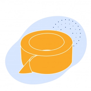 Полиэтиленовая лента с липким слоем 90х0.08 мм ГОСТ 20477-86