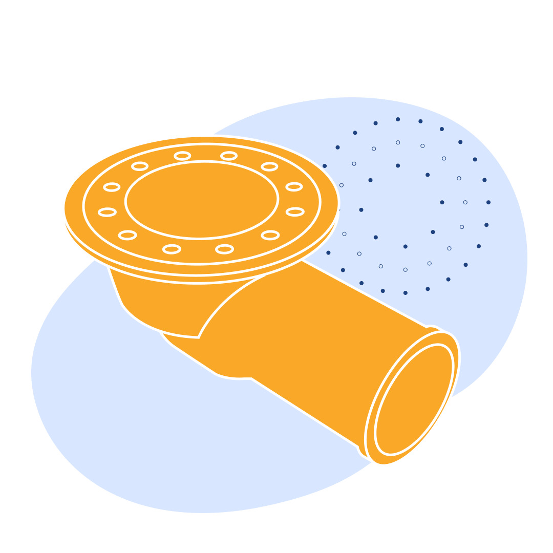 Трап чугунный Т100б Ду 100 мм СЧ15 ГОСТ 1811-2019