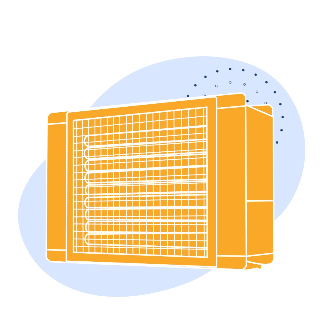 Электрокалорифер 435x610x745 мм 16 кВт 3000 м3/час