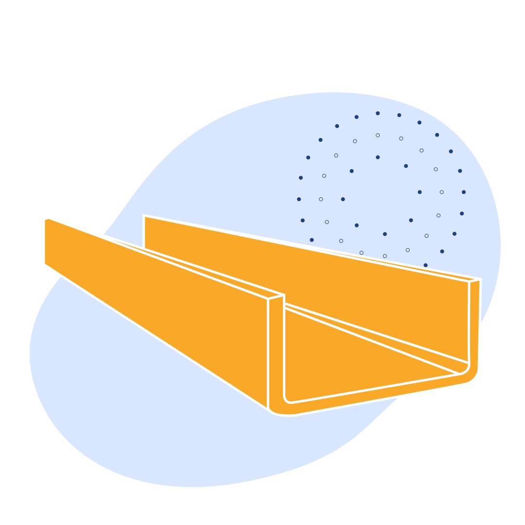 Швеллер стальной гнутый равнополочный 25х30х2 мм 09Г2С ГОСТ 8278-83