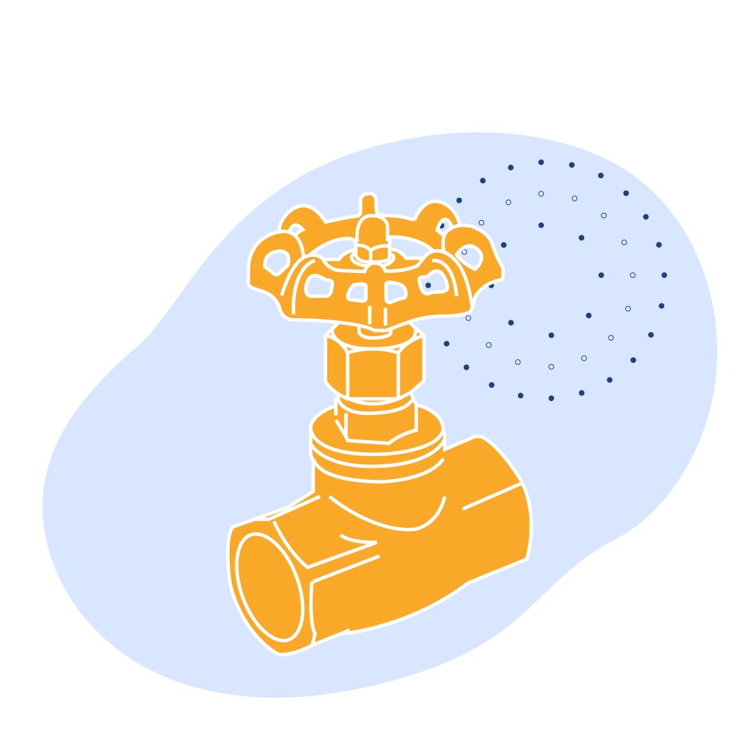 Вентиль стальной запорный фланцевый Ду 80 мм Ру 64 кгс/см2