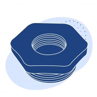 Футорка чугунная оцинкованная Ду 25x20 мм (1x3/4 дюйм) ГОСТ 8960-75