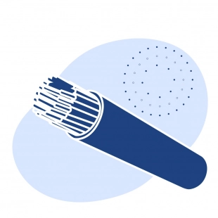 Кабель контрольный медный многожильный 5x1 мм2 КРВГ ГОСТ 1508-78