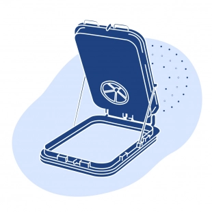 Крышка судовых люков 600х600 мм ГОСТ 25309-94