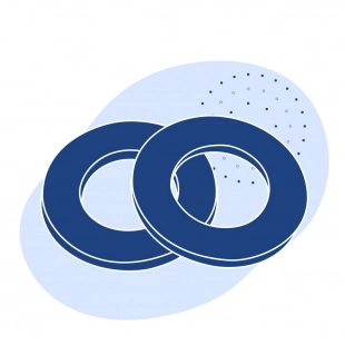 Шайба плоская нержавеющая 28 мм AISI 316 DIN 125